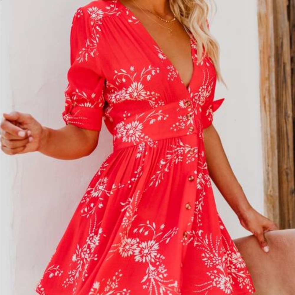 Vici Flower Print Dress
